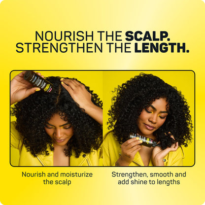 Marc Anthony Strengthening Scalp & Hair Oil for Curly Hair, Strictly Curls - Lightweight Hydrating Scalp Oil Adds Shine & Reduces Breakage for Long Lasting Curls - Non-Greasy & Reduces Frizz