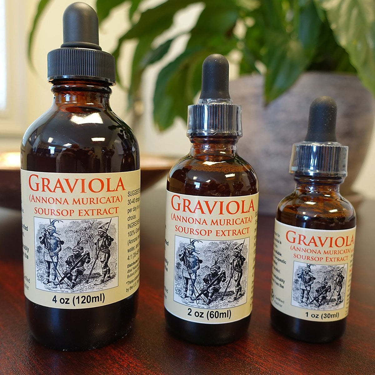 Organic Graviola Liquid Soursop Extract 4 oz Wildcrafted Tincture