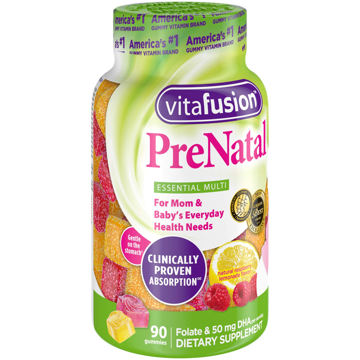 Vitafusion Prenatal Gummy Vitamins, 90 Count (Packaging May Vary)