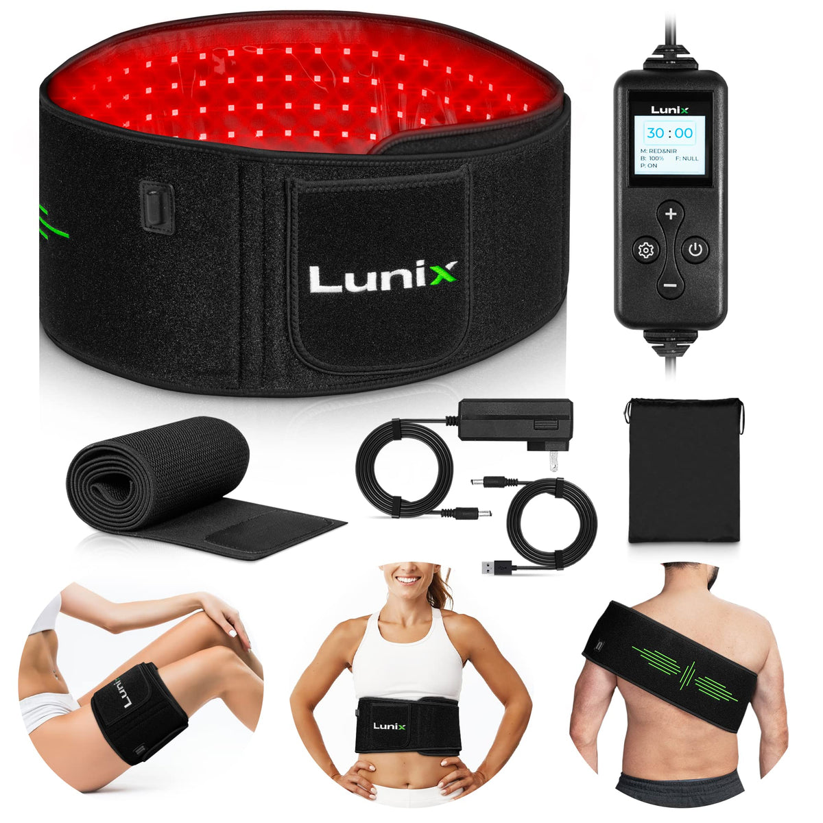 Lunix LX16 Red Light Therapy Belt, Near Infrared Light and Red Light Therapy to Improve Circulation