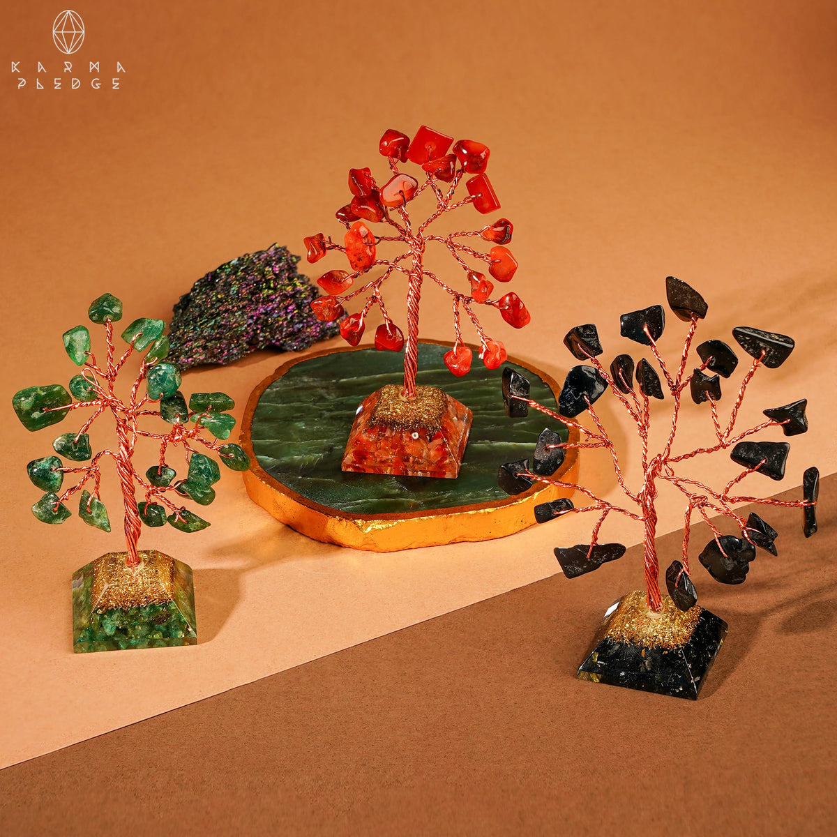 Crystal Tree Tree of Life 7 Chakra Healing Crystals & Stones for Positive Energy, Good Luck Gifts
