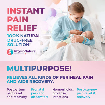 Reusable Perineal Ice Packs with Washable Sleeves - for Hemorrhoids, Postpartum Vaginal Pain