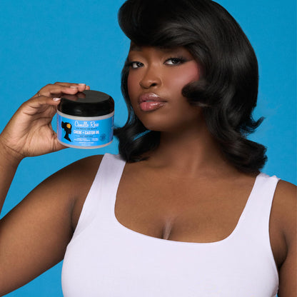 Camille Rose Black Castor Oil + Chebe Hair Strengthening Oil + Deep Conditioner for Dry, Damaged Hair - Strengthen & Replenish Moisture, Revitalize Textured, Curly Hair