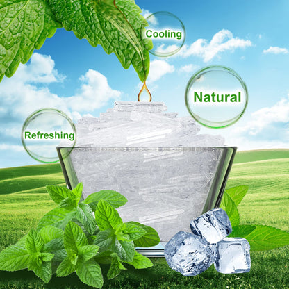 Viktairy Menthol Crystals 2 oz, 100% Pure Organic Mint Crystals - Great for Making Shower Steamers
