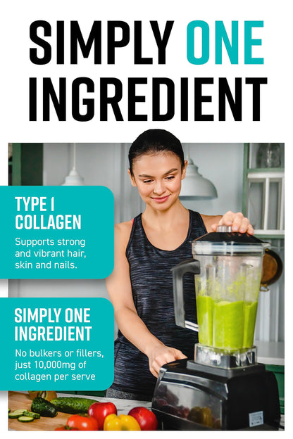 Hunter & Gather Marine Collagen Powder 300g - Pure Unflavoured Premium Hydrolysed Wild Caught Marine Collagen