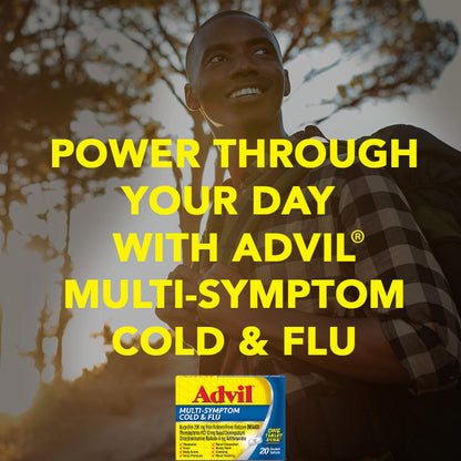 Advil Multi Symptom Cold and Flu Medicine, Cold Medicine for Adults with Ibuprofen, Phenylephrine HCL