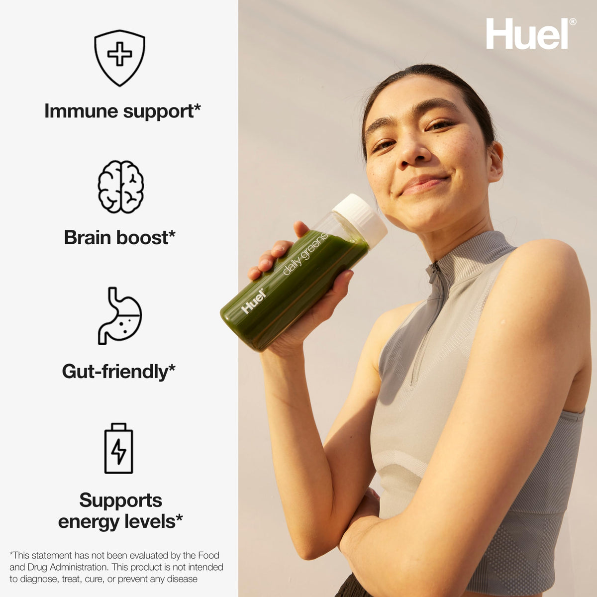 Huel Daily Greens - Superfood Greens Powder - 91 Vitamins, Minerals, and Wholefood