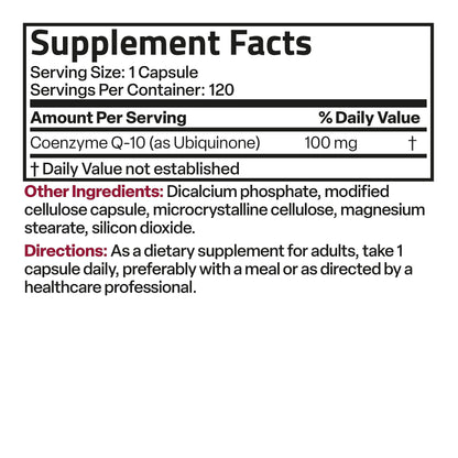 Bronson CoQ10 100 MG High Potency Cellular Energy Production, 120 Vegetarian Capsules