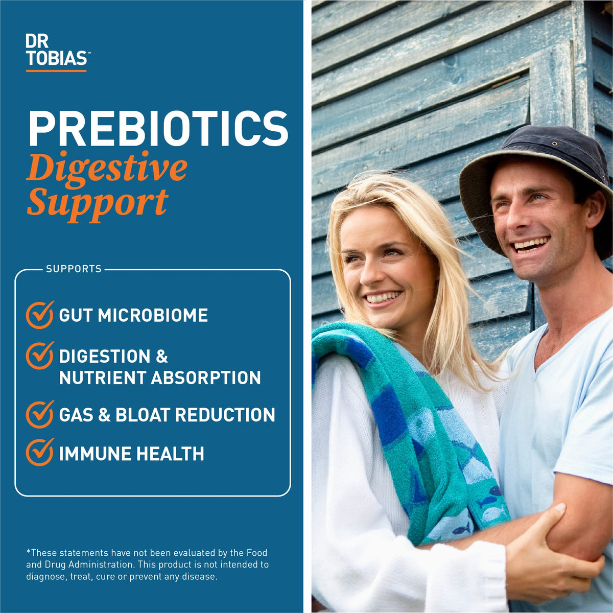 Dr. Tobias Prebiotics, Supports Digestion & Gut Health, Feed Good Probiotic Bacteria