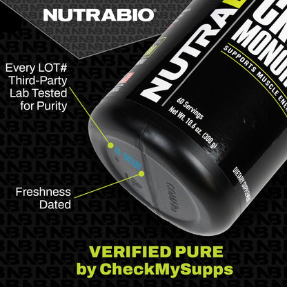 NutraBio Whey Protein Isolate Supplement - 25g of Protein Per Scoop with Complete