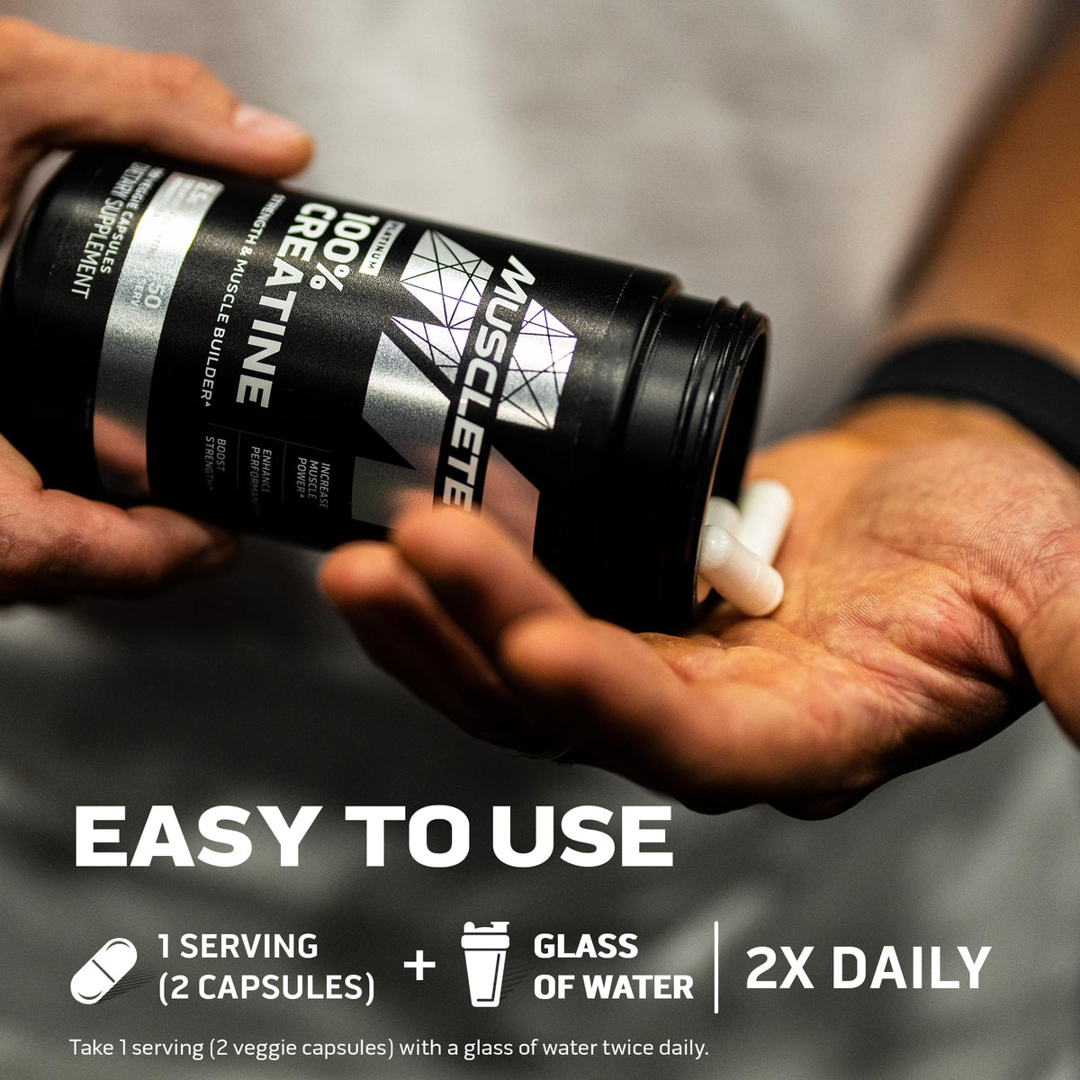 MuscleTech Platinum 100% Creatine Pills - Creatine Monohydrate Pill - Muscle Recovery