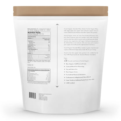 NorCal Organic Chocolate Whey Protein - 2lbs - 100% USA Grass-Fed, USDA Certified