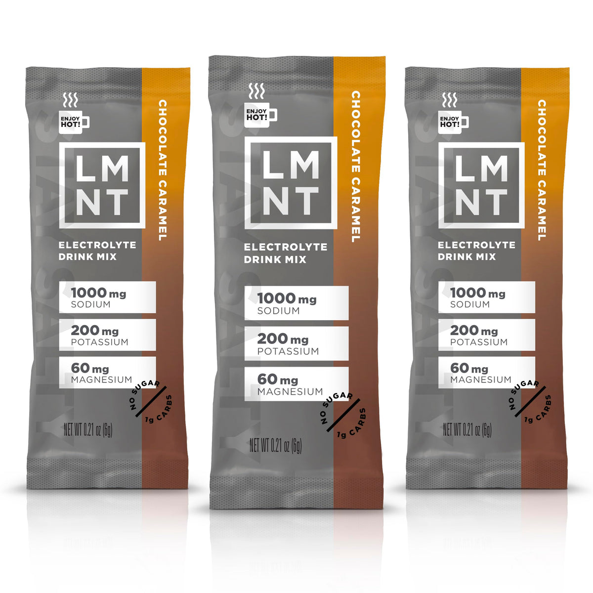 LMNT Hot Chocolate and Coffee Mixer - Chocolate Caramel Salt Electrolytes | No Sugar 