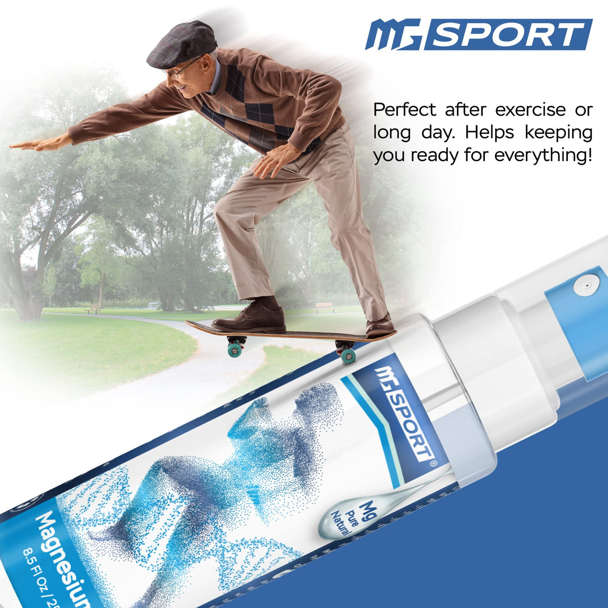 High Absorption Pure Magnesium Oil Spray - 250 ml - 100% Pure Magnesium Chloride