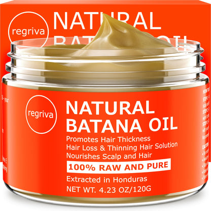 Raw Batana Oil for Hair Growth - Unrefined Pure 100% Organic Natural Batana From Honduras, Dr. Sebi Unrefined for Thick and Strong Natural Hair, Cold Pressed Cosmetic Scalp Mask Men & Women 4.23 OZ