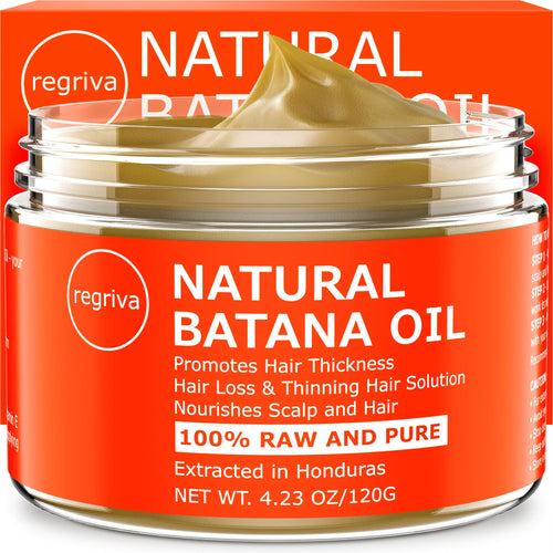 Raw Batana Oil for Hair Growth - Unrefined Pure 100% Organic Natural Batana From Honduras, Dr. Sebi Unrefined for Thick and Strong Natural Hair, Cold Pressed Cosmetic Scalp Mask Men & Women 4.23 OZ