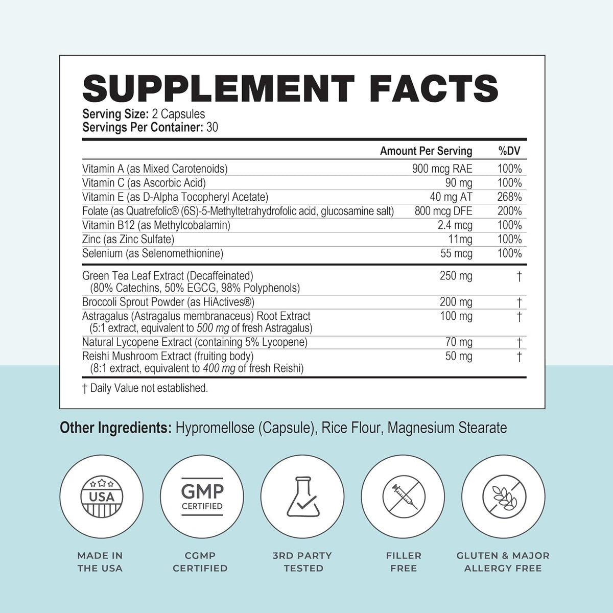 Papillex Dietary Supplement Tablets All Natural Immune Support - Immunity Defense - Best Immune System Booster - Organic 60 Capsules Bottle (3 Pack)