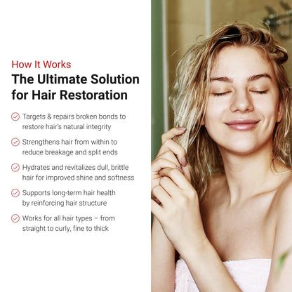 LifeCell Repairing Hair Mask - Restorative Bonding Treatment with Bioactive Peptides, Keratin, Plant Collagen, Shea Butter & Coconut Oil - Deep Nourishment & Strength for All Hair Types