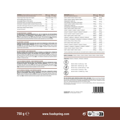 foodspring Whey Protein Powder Chocolate - with 22g Protein for Muscle Building, Perfect Solubility