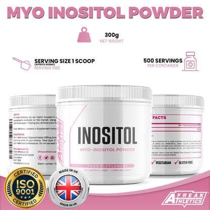 Inositol (Myo-Inositol) Powder 300g - Premium Myo Inositol Powder - Supports Women