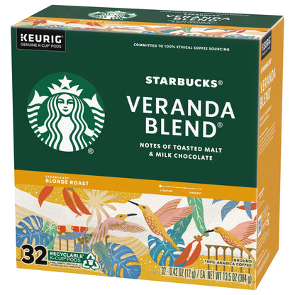 Starbucks Veranda Blend Coffee K-Cups,4/24 Pack-96 K-Cups