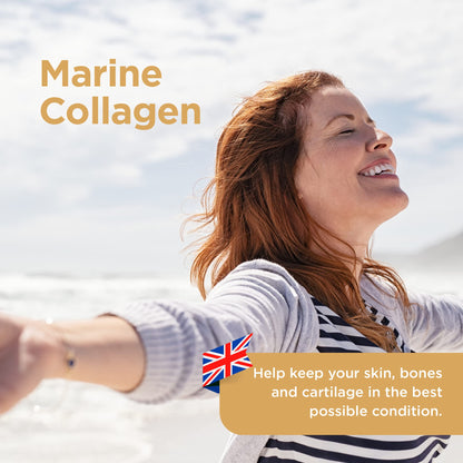 Healthspan Marine Collagen 500mg (120 Tablets) - Hydrolysed Type I Marine Collagen
