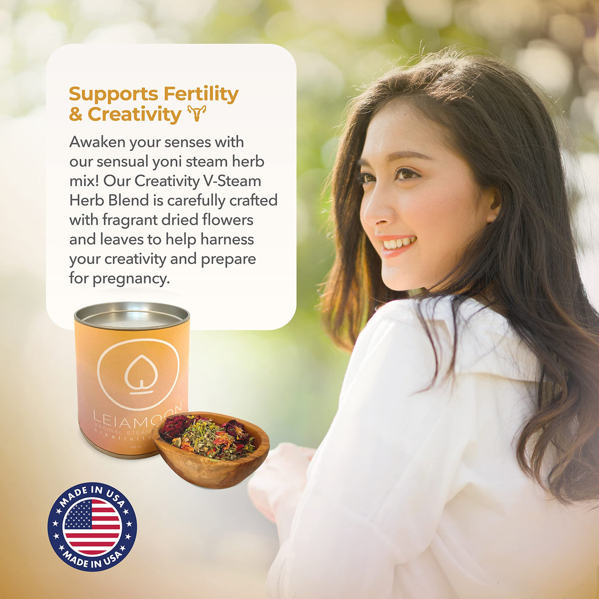Yoni Steam Herbs Creativity Blend, Receptivity & Fertility Yoni Herbs for Cleansing and Toning
