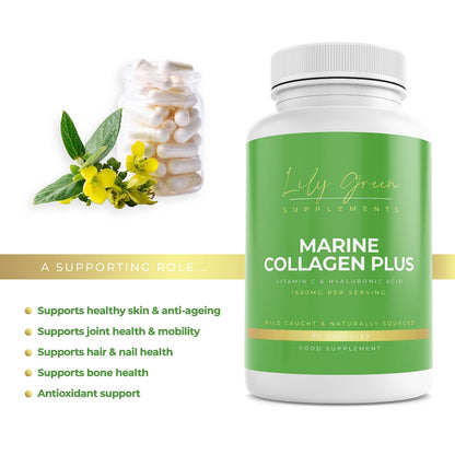 Lily Green - Marine Collagen with Hyaluronic Acid & Vitamin C - 1650mg per Serving