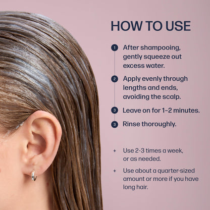 UNOVE Deep Damage Repair Hair Mask - Protein Hair Treatment & Hair Mask for Damaged Hair - Deep Conditioning & Keratin Hair Mask for Dry, Frizzy Hair - Korean Hair Care - Tender Bloom, 7 fl oz