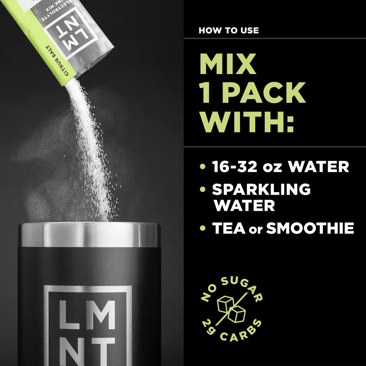 LMNT Zero-Sugar Electrolytes - Citrus Salt - Hydration Powder Packets - No Dodgy Ingredie