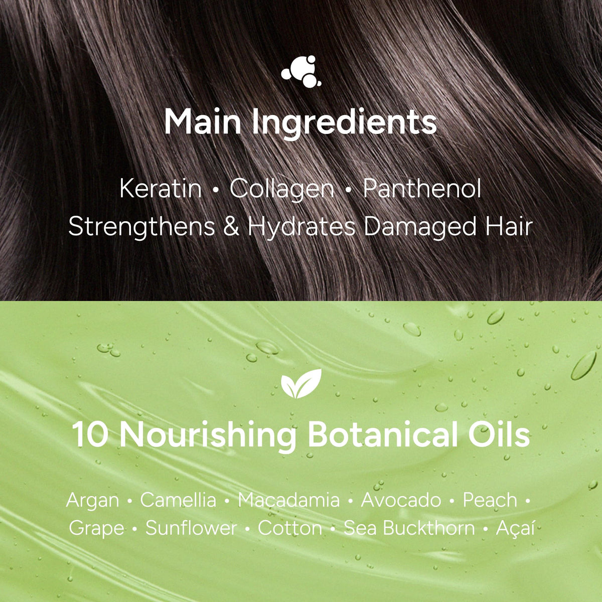 BANANAL 2-in-1 Hair Serum & Perfume Oil - Korean Hair Care, Moroccan Argan Oil & 12 Amino Acids for Dry Damaged Hair, Anti-Frizz Glass Hair Shine, Paraben-Free, Sweet Fresh Pear, 3.38 fl oz