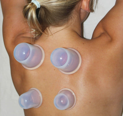 Cupping Kit for Massage Therapy - by DoSensePro, Cupping Set of 6 Professional Silicone Cups