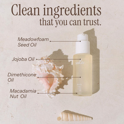 SALEE. Salée Hair Oil + Serum - For Curly, Dry & Wavy/Straight Hair Hydrating, Anti-Frizz, Scalp & Hair Health & More