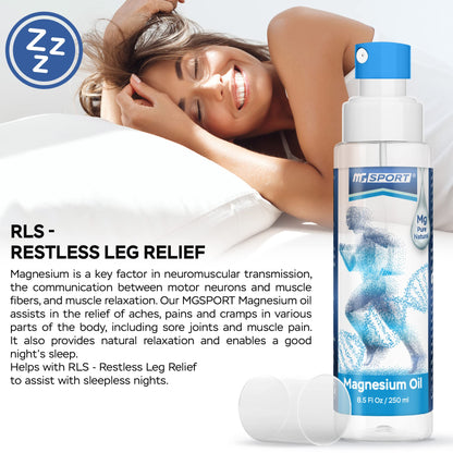 High Absorption Pure Magnesium Oil Spray - 250 ml - 100% Pure Magnesium Chloride