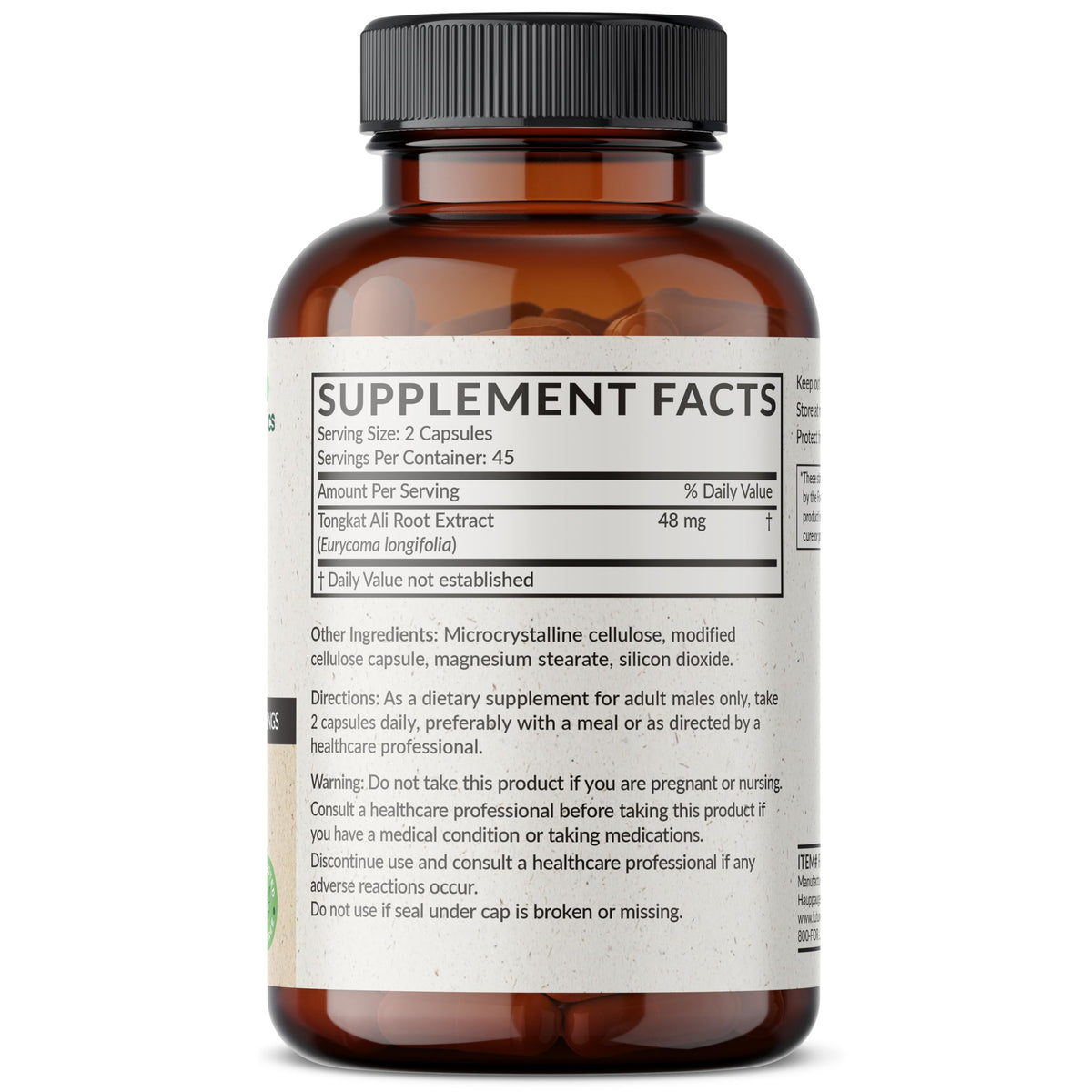 Futurebiotics Longjack Tongkat Ali Extra Strength Energy & Stamina Support - Non-GMO, 300 Vegetarian Capsules