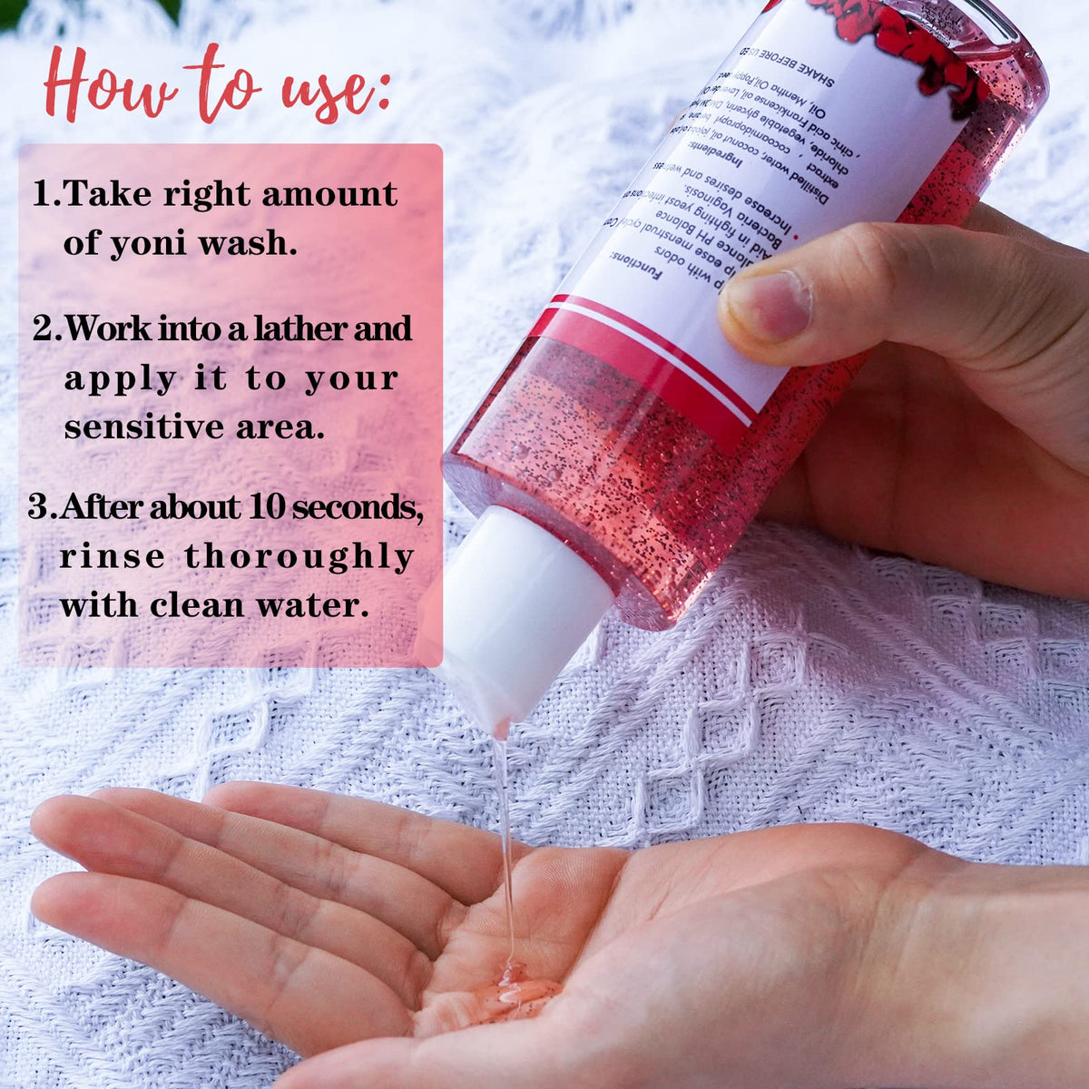 forvirness Feminine Wash with Cleaning Factor, Vaginal Wash - Clean, Remove Odor, pH Balance