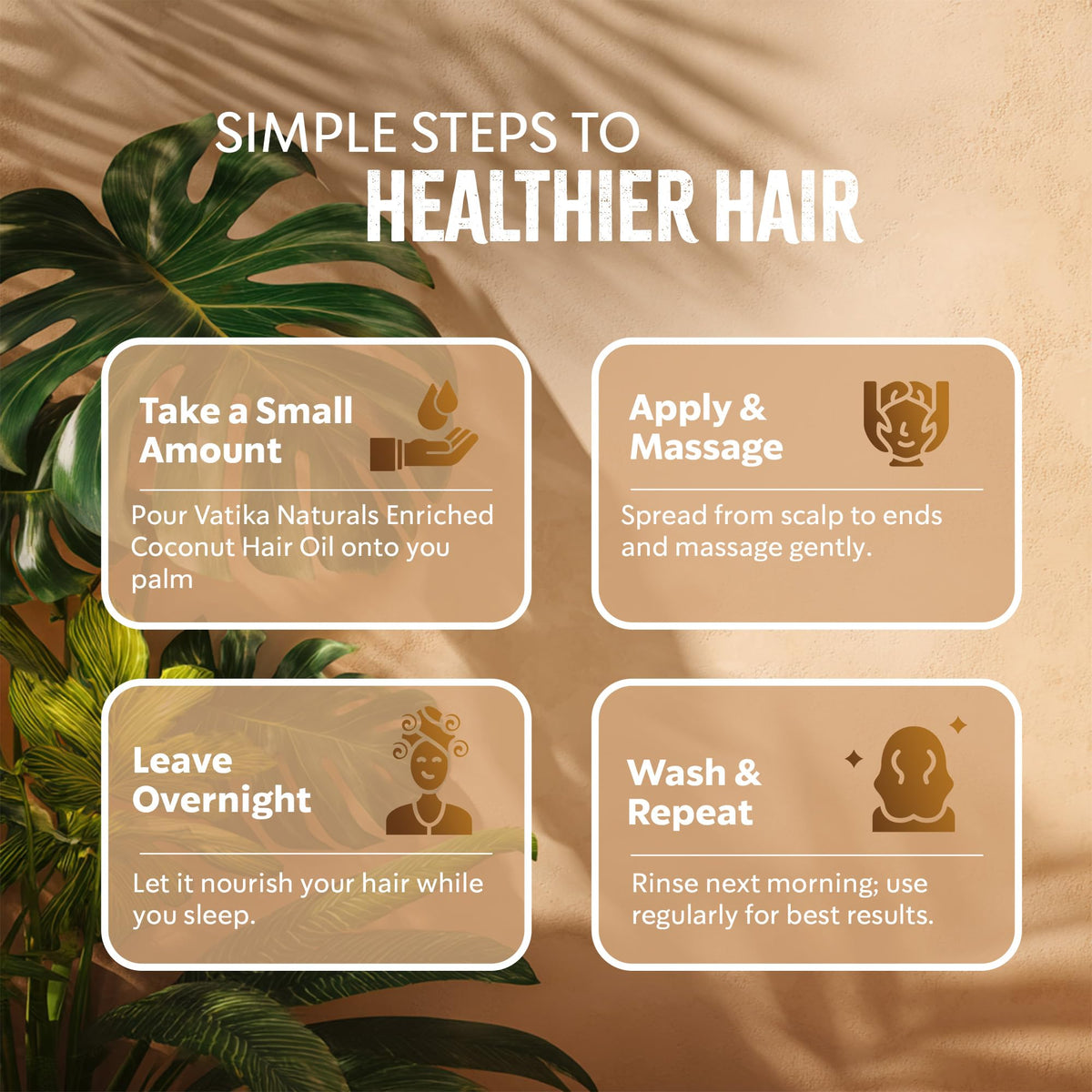 Dabur Vatika Naturals Coconut Hair Oil with Henna, Amla, Lemon & 5 Herbs - Nourish & Strengthen Hair & Scalp for Healthy & Radiant Hair for Kids, Women & Adults - 10.14 Fl Oz (Pack of 1)