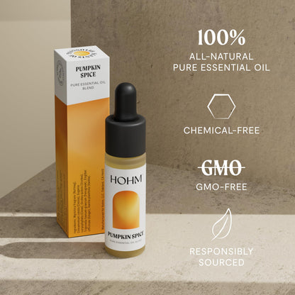 Hohm Pumpkin Spice Essential Oil Blend - Natural, Pure Essential Oil for Your Home Diffuser