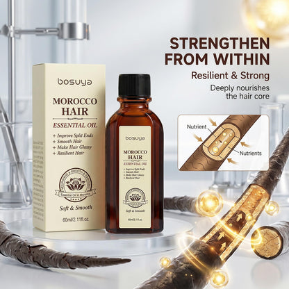 Boxveria Moroccan Argan Hair Oil, Moroccan Oil Treatment for Hair, Lightweight Moroccan Hair Oil for Dry & Damaged Hair, Anti Frizz Shine, Heat Protection, 2 Pack 120ml