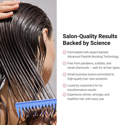LifeCell Repairing Hair Mask - Restorative Bonding Treatment with Bioactive Peptides, Keratin, Plant Collagen, Shea Butter & Coconut Oil - Deep Nourishment & Strength for All Hair Types