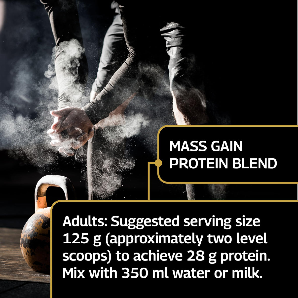 Healthspan Elite All Blacks Mass Gain Protein Blend (1500g) - Chocolate - 28g of Protein