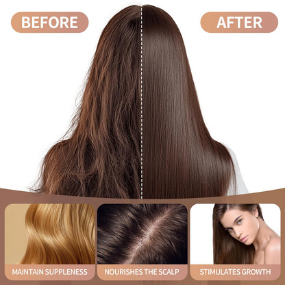 Beauty Hair Oil for Women - Natural Hair Growth Oil, Soothes Scalp & Reduces Dandruff, Strengthens Thin Hair for Voluminous Shine.