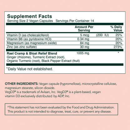 Rael Bundle - Overnight Spot Cover Pimple Patches (104 Count) & PMS Supplement for Women (28 Capsules)