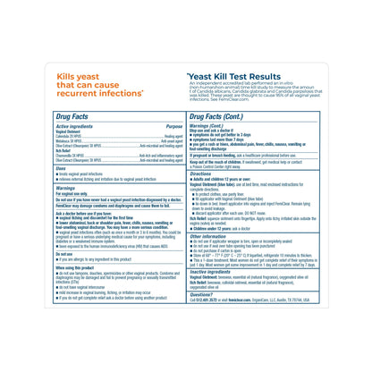 FemiClear 1-Day Dose Yeast Infection - Yeast Infection Relief - Homeopathic Solution
