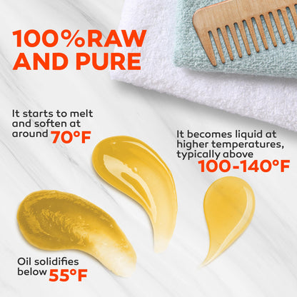 Raw Batana Oil for Hair Growth - Unrefined Pure 100% Organic Natural Batana From Honduras, Dr. Sebi Unrefined for Thick and Strong Natural Hair, Cold Pressed Cosmetic Scalp Mask Men & Women 4.23 OZ