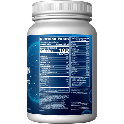 MRM Nutrition Whey Protein - Chocolate Flavored - 18g Protein - with 2 Billion probiotics