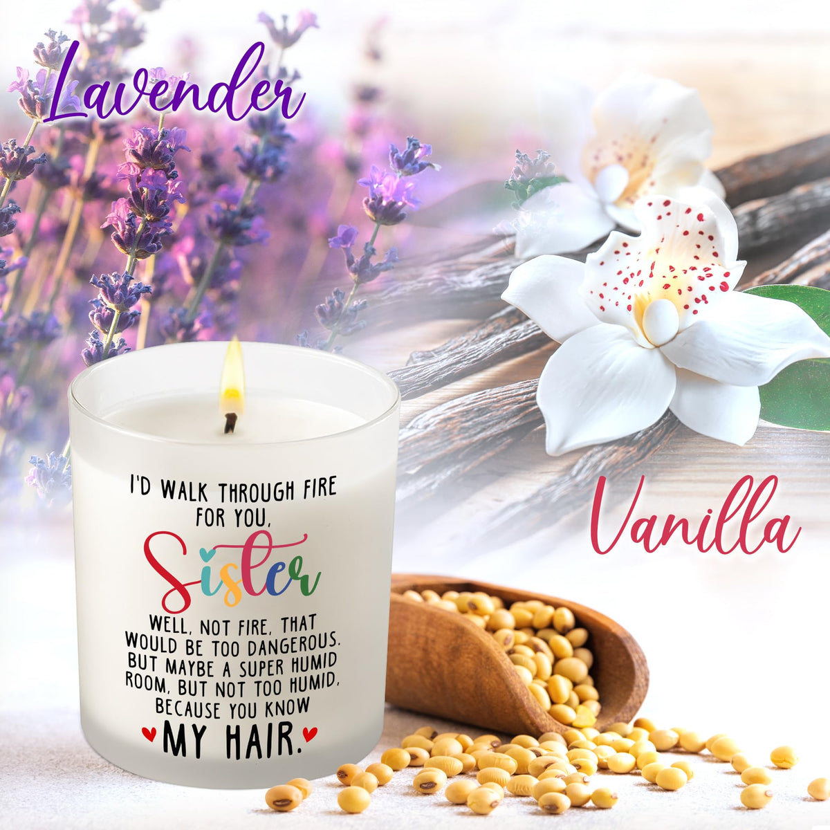 TEEZWONDER Sisters Gifts from Sister - Christmas, Birthday Gifts for Sister, Funny Sister Gifts