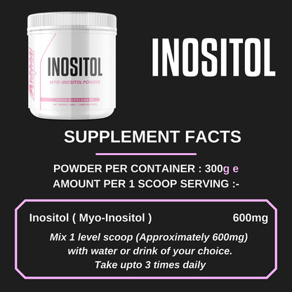 Inositol (Myo-Inositol) Powder 300g - Premium Myo Inositol Powder - Supports Women
