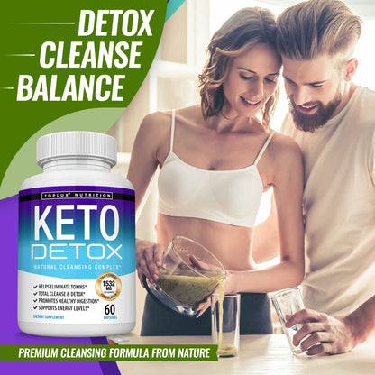 Toplux Keto Detox Pills Advanced Cleansing Extract - 1532 Mg Natural Acai Colon
