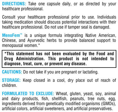 XYMOGEN MenoFem - Menopause Supplements for Women - Dandelion Root Extract, Dong Quai